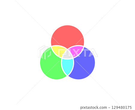Venn diagram icon. Vector illustration. 129480175