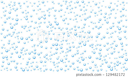 Micellar water, blue air bubble background. 129482172