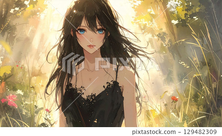 藍眼睛女人 AI 生成素材 藍眼睛女人 AI 生成素材 129482309