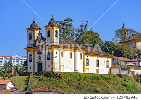 Church in the city of Ouro Preto 129482940