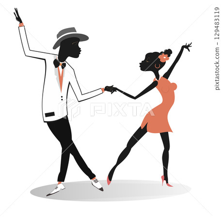 dance, couple, vector 129483119