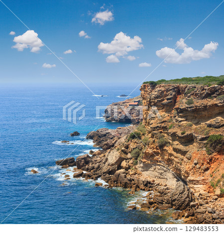 Summer Atlantic coast (Algarve, Portugal). Summer Atlantic coast (Algarve, Portugal). 129483553
