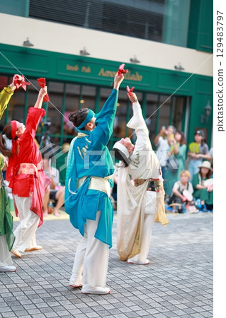 Yosakoi Festival in Obiyamachi 129483797