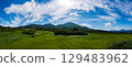 A hiking trail on Mt. Hakkoda in Aomori on a clear summer day 129483962