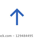 rising blue arrow material 129484495