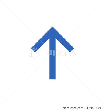 rising blue arrow material 129484495