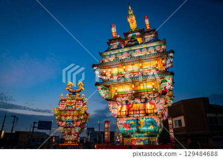 Noshiro Tenku no Fuyajo Tanabata Festival Lantern Castles in the Sky in Noshiro , Akita, Japan Noshiro Tenku no Fuyajo Tanabata Festival Lantern Castles in the Sky in Noshiro , Akita, Japan 129484688