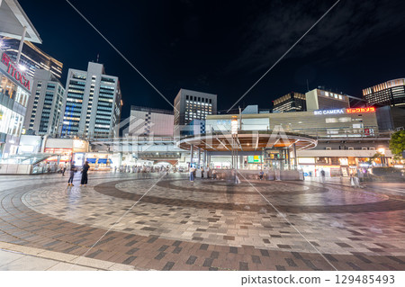 In front of Yurakucho Station on the weekend In front of Yurakucho Station on the weekend 129485493