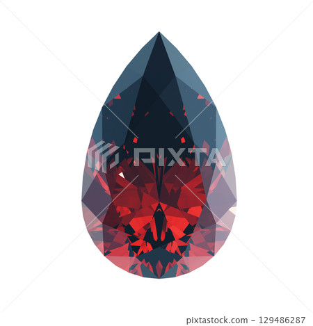 Pear-cut ruby 1 Pear-cut ruby 1 129486287
