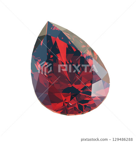 Pear-cut ruby 2 Pear-cut ruby 2 129486288