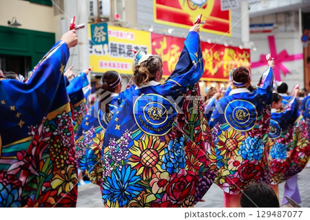 Yosakoi Festival in Obiyamachi Yosakoi Festival in Obiyamachi 129487077