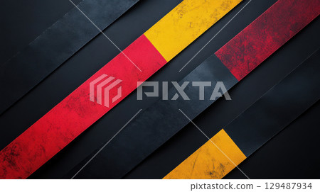 Abstract Colorful Stripes on Dark Background with Textured Surface Abstract Colorful Stripes on Dark Background with Textured Surface 129487934