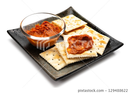 Pepper and mascarpone spread Pepper and mascarpone spread 129488622