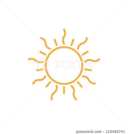 sun ilustration design 129488741