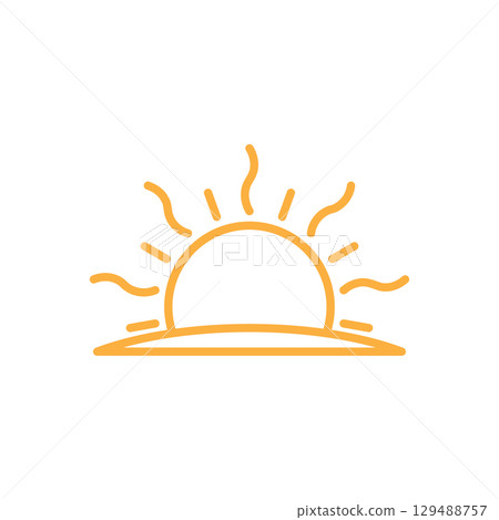 sun ilustration design 129488757