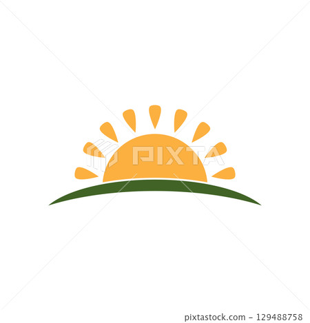sun ilustration design 129488758