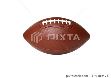 Brown football for Labor Day fun, isolated on white, PNG Brown football for Labor Day fun, isolated on white, PNG 129489471