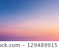 天空 日落 夕陽 129489915