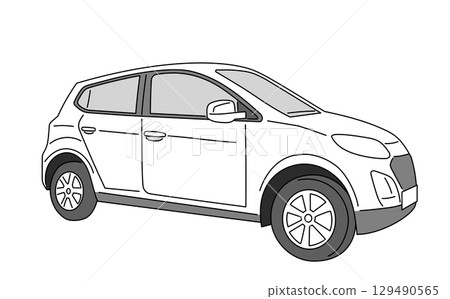 Simple car illustration Simple car illustration 129490565