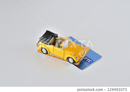ETC card and miniature car 129491073