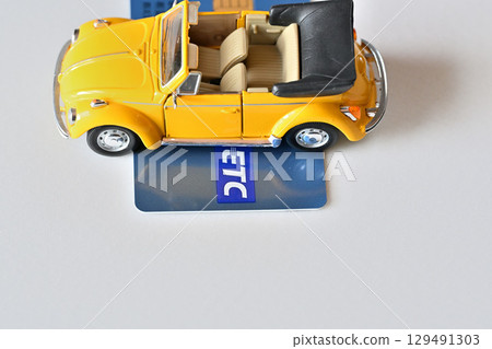 ETC card and miniature car 129491303