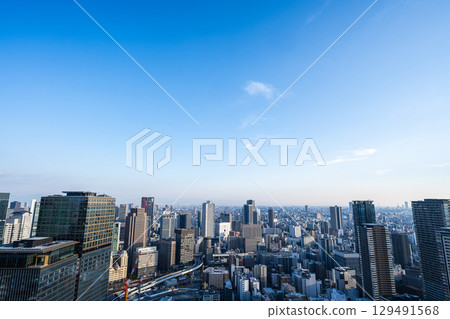 從大阪梅田空中花園拍攝的美麗大阪城市景觀 [大阪風景] 129491568