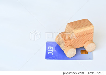 ETC card and miniature car 129492243