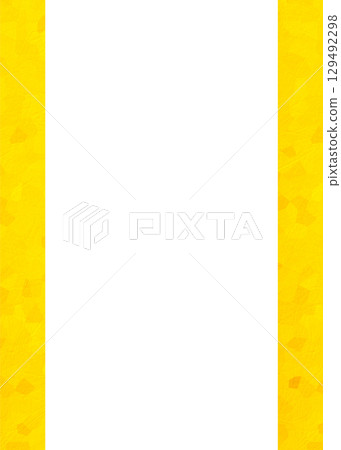 Autumn color simple yellow Japanese paper pattern frame background illustration vertical left and right lines flyer background material Autumn color simple yellow Japanese paper pattern frame background illustration vertical left and right lines flyer background material 129492298