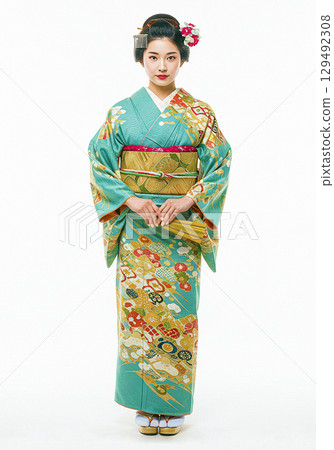 和服 女生 女孩 129492308