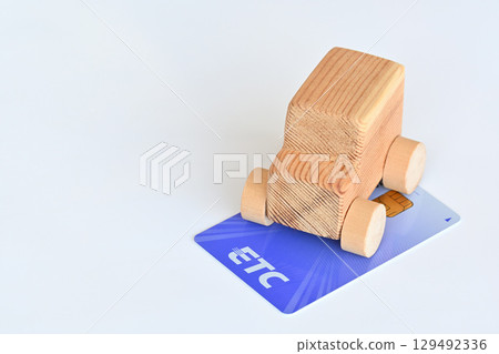 ETC card and miniature car ETC card and miniature car 129492336