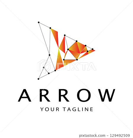 Arrow vector illustration icon 129492509