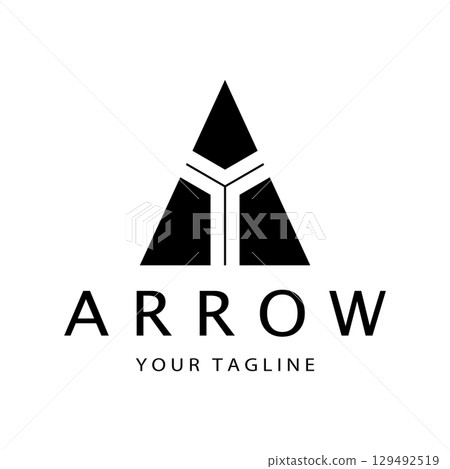 Arrow vector illustration icon Arrow vector illustration icon 129492519