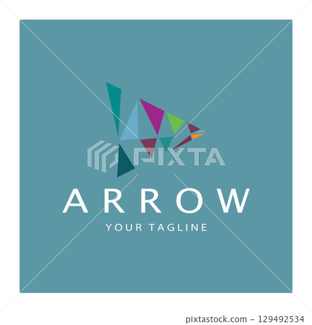 Arrow vector illustration icon Arrow vector illustration icon 129492534