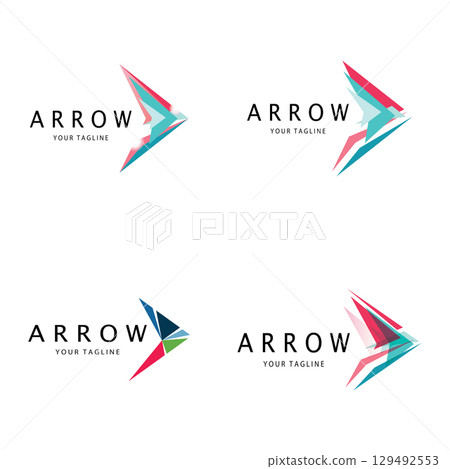 Arrow vector illustration icon 129492553
