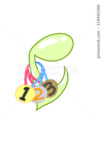 帶有獎章的音符 129492988