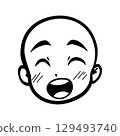 Laughing Boy Cartoon Character 129493740