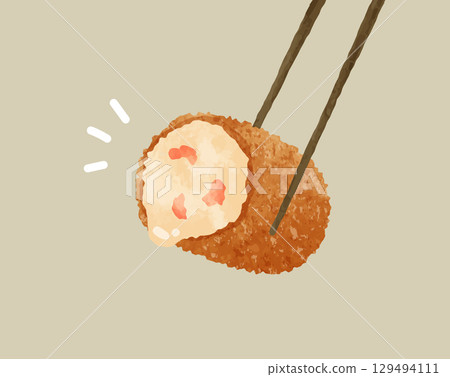 Crab cream croquette 129494111