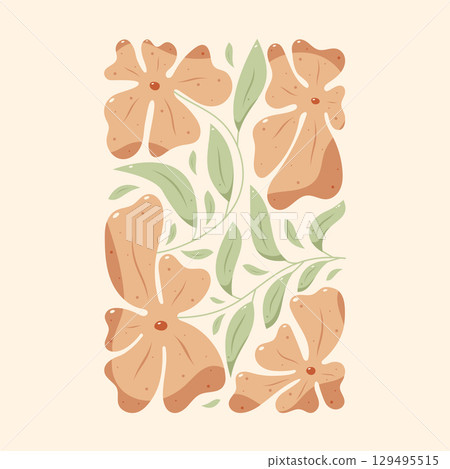 Floral swirl picture. Floral swirl picture. 129495515