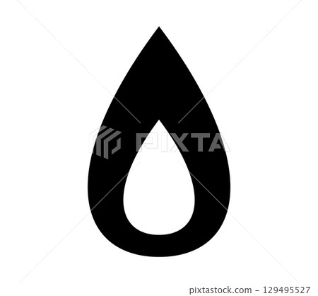 簡單的火圖標火焰燃燒熱火激情易燃燃燒點火標記動機 129495527