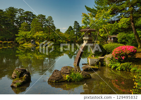 A famous garden in early summer A famous garden in early summer 129495832