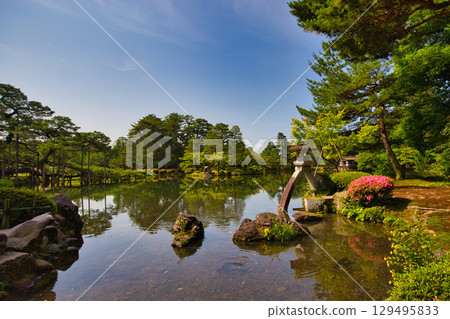 A famous garden in early summer A famous garden in early summer 129495833