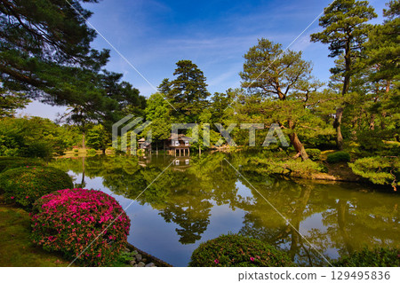 A famous garden in early summer A famous garden in early summer 129495836