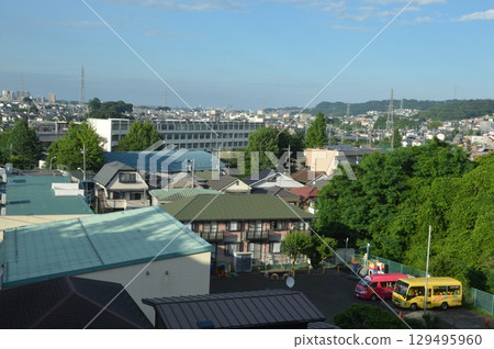 View of the Tama Hills, Hachioji City 129495960