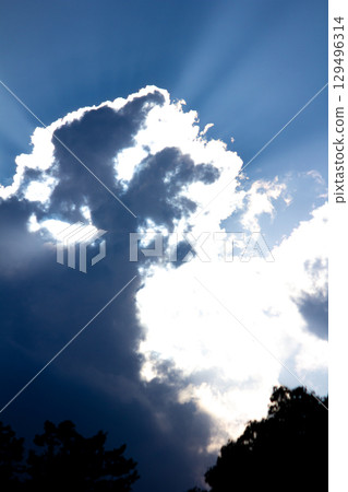 Tokyo sunset and clouds 129496314