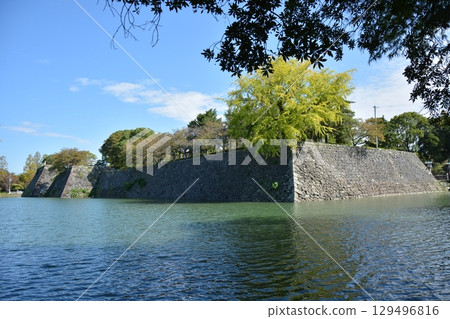 Scenery of the ruins of Yatsushiro Castle in Kumamoto Prefecture (100 Famous Castles) 129496816