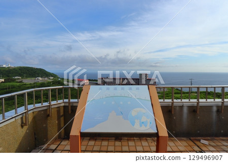 從津輕海峽光谷第2展望台（龍飛崎燈塔，北海道方向）眺望 129496907