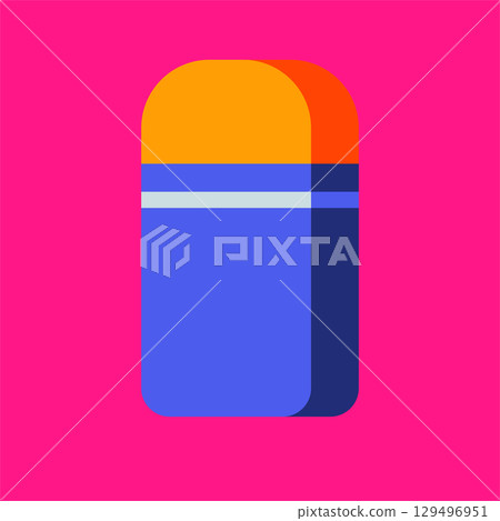 Bright Eraser Stationery Vector Illustration Bright Eraser Stationery Vector Illustration 129496951