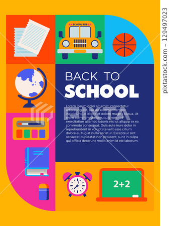 Bright Back To School Supplies 129497023