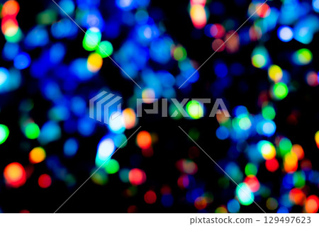 Blue sparkly background material (photo material) 129497623