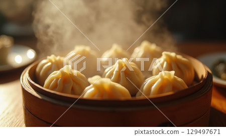 garlic bread garlic in a bowl 129497671